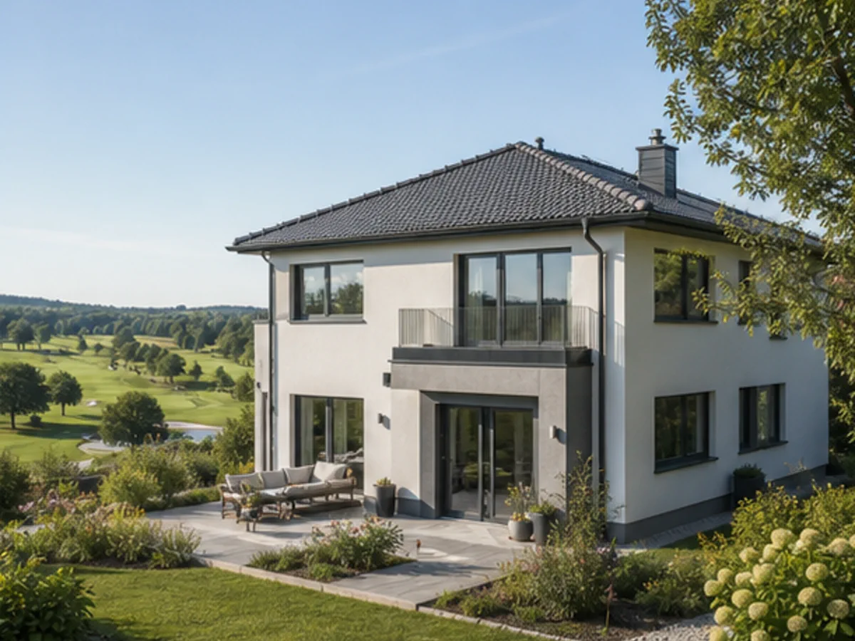 Wohnhaus in grüner Lage nahe einer Golfanlage